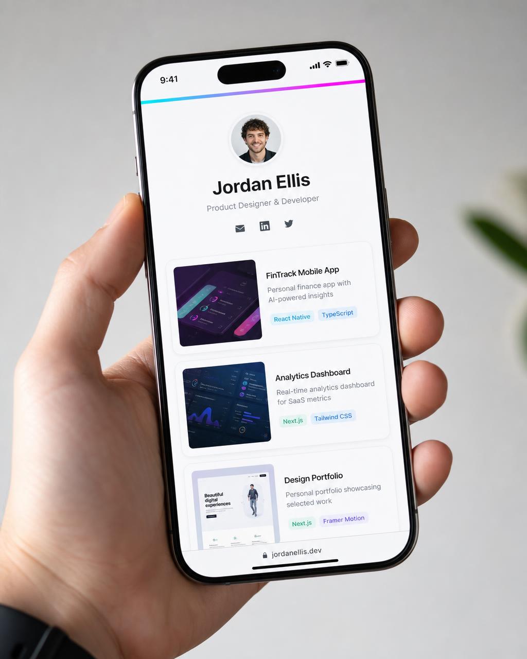 A mySTAXX profile open on a phone
